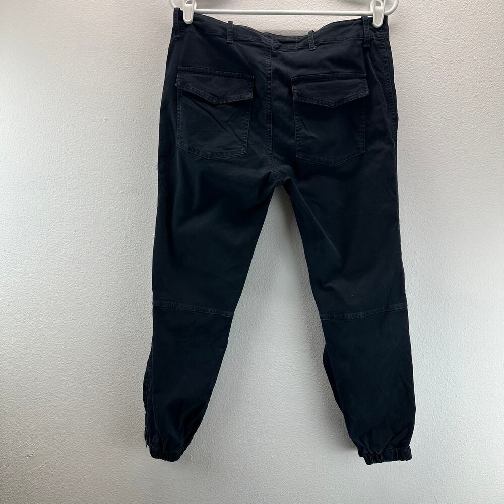 Nili Lotan Cropped French Military Pants Zip Jogger Ankle Carbon 8 - Picture 3 of 16